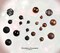 100 Shatterproof Christmas Ornament Balls - Christmas Ornaments For Christmas Tree Home Wedding Or Parties Decorative Ball (Sizes, 1.2" 1.6" & 2.4" ) (Black & Brown)